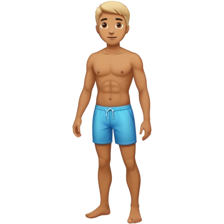 A full-length adult male emoji