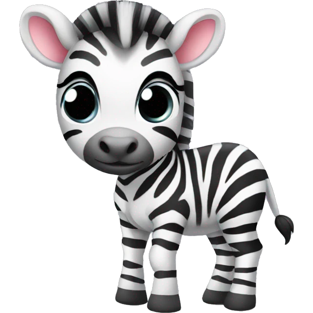 cute baby zebra emoji