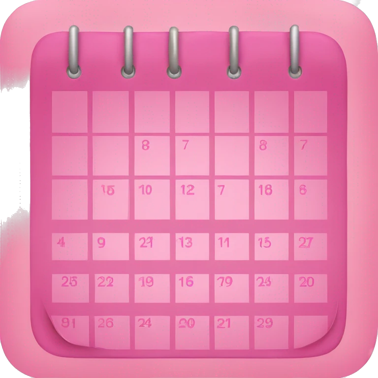 Pink calendar for November  emoji