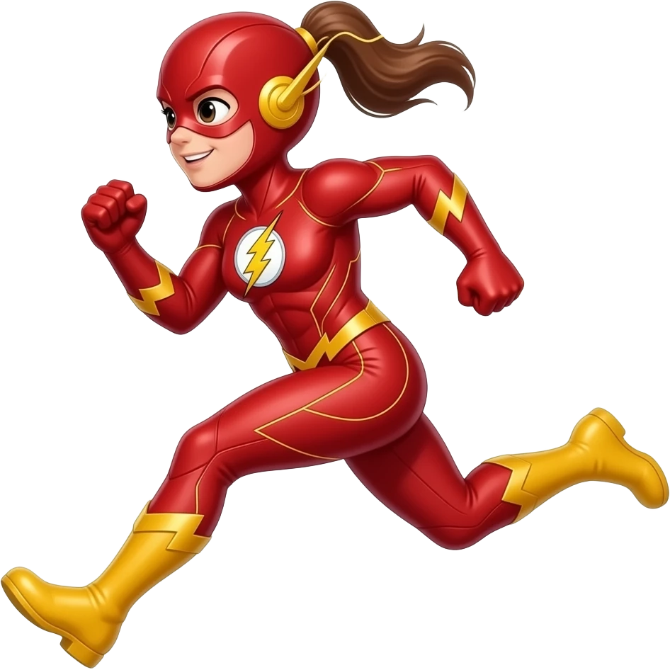 niña corriendo muy rapido como flash todo el cuerpo emoji