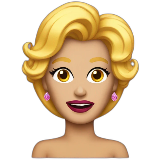 trump as a drag queen emoji