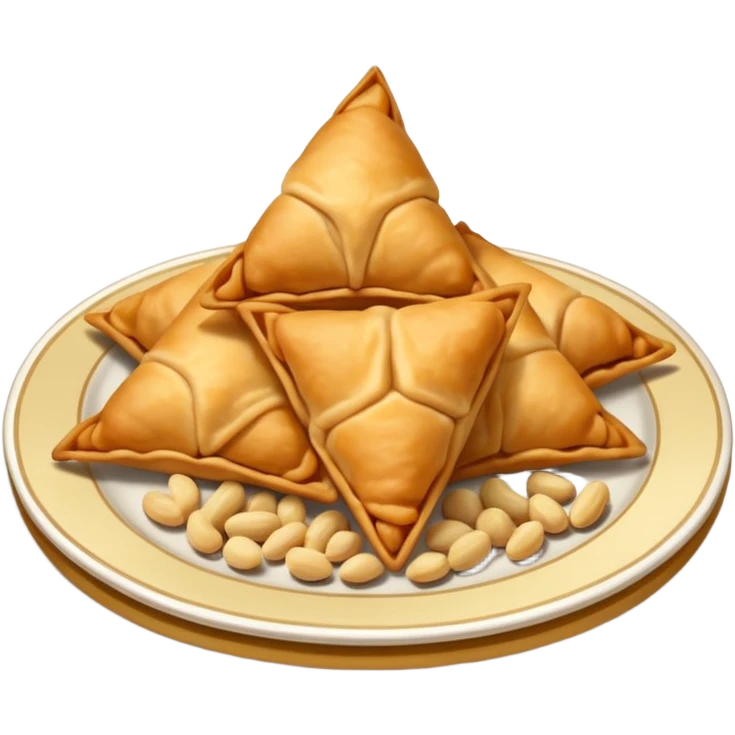 Samosa and peanuts emoji