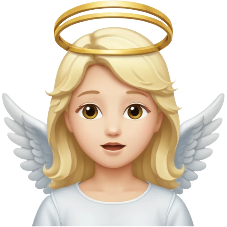 singing angel emoji