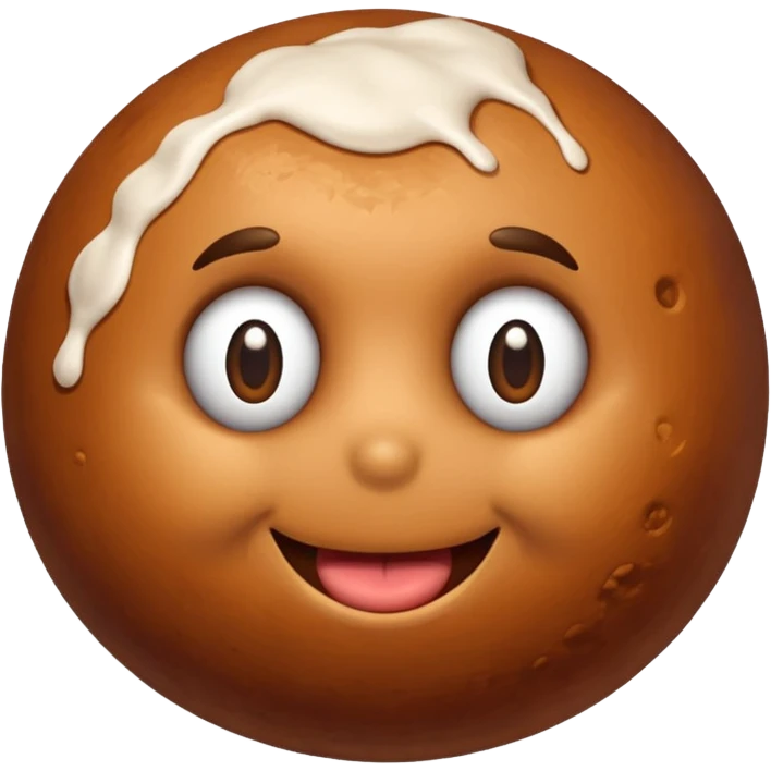 Flying meatball emoji