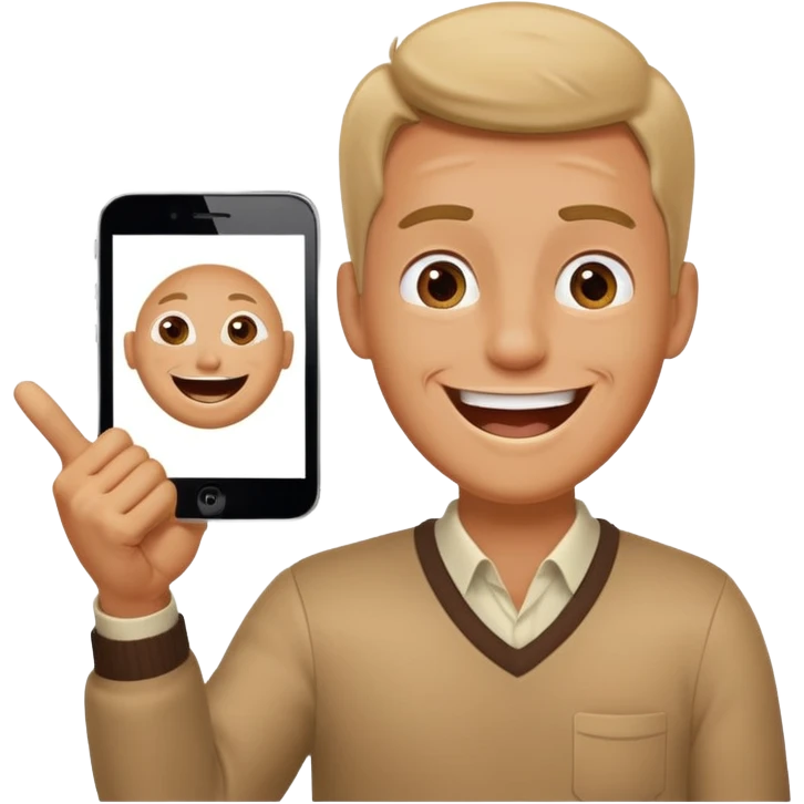 man pointing at screen laughing hard emoji