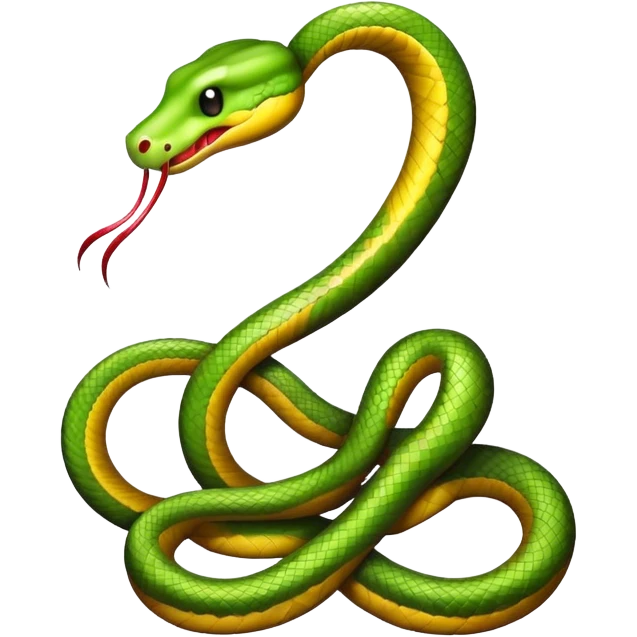 Snake with boow  emoji