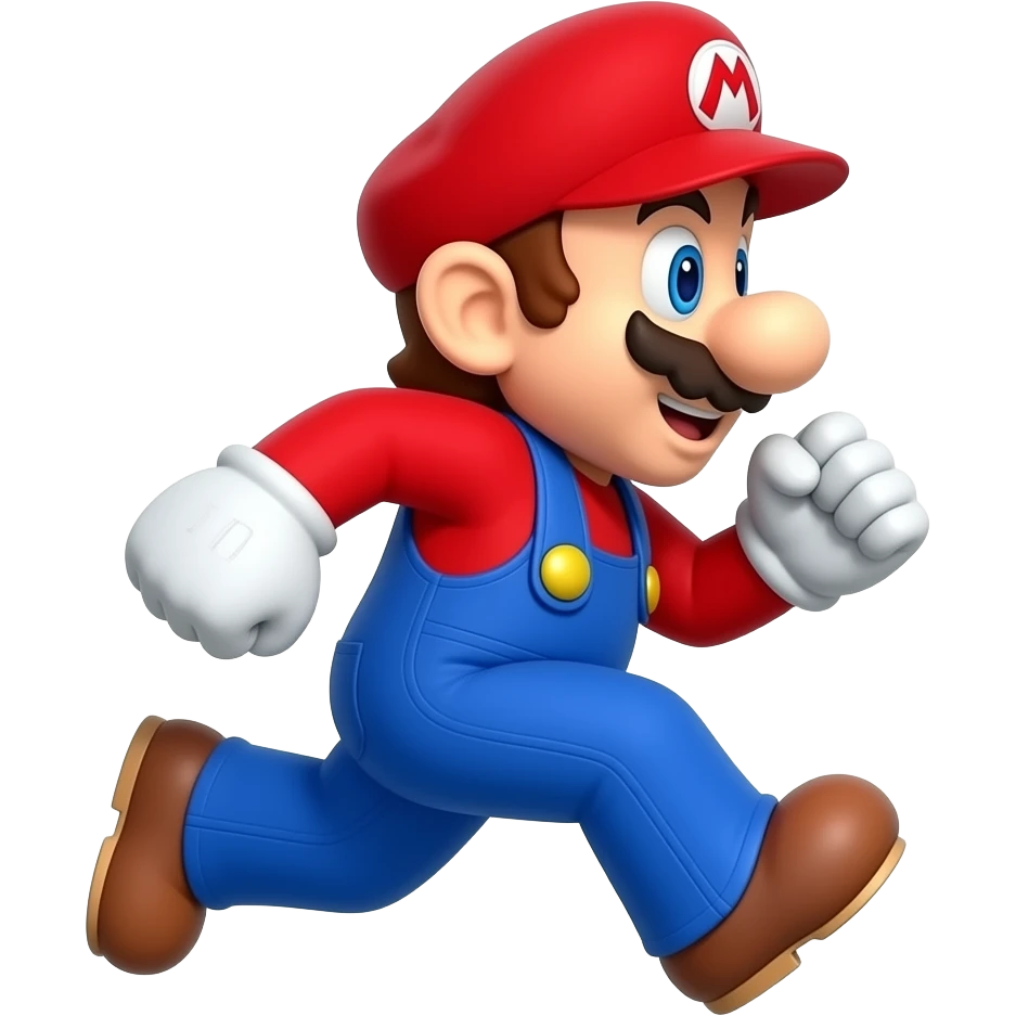 mario run side back on forward emoji