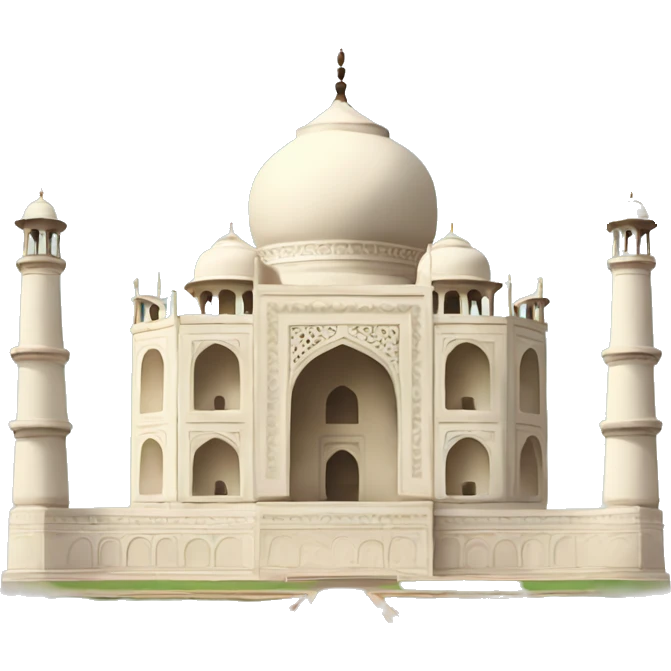 Cartoon Taj mahal emoji