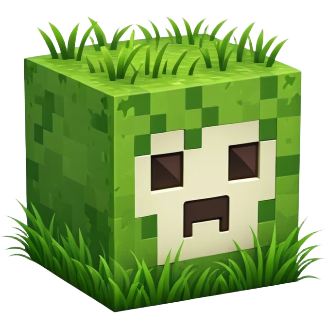 Minecraft grass block emoji