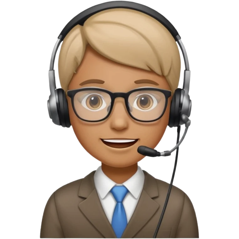 An office worker undertaking the work or tasks to respond to the customer sales request emoji