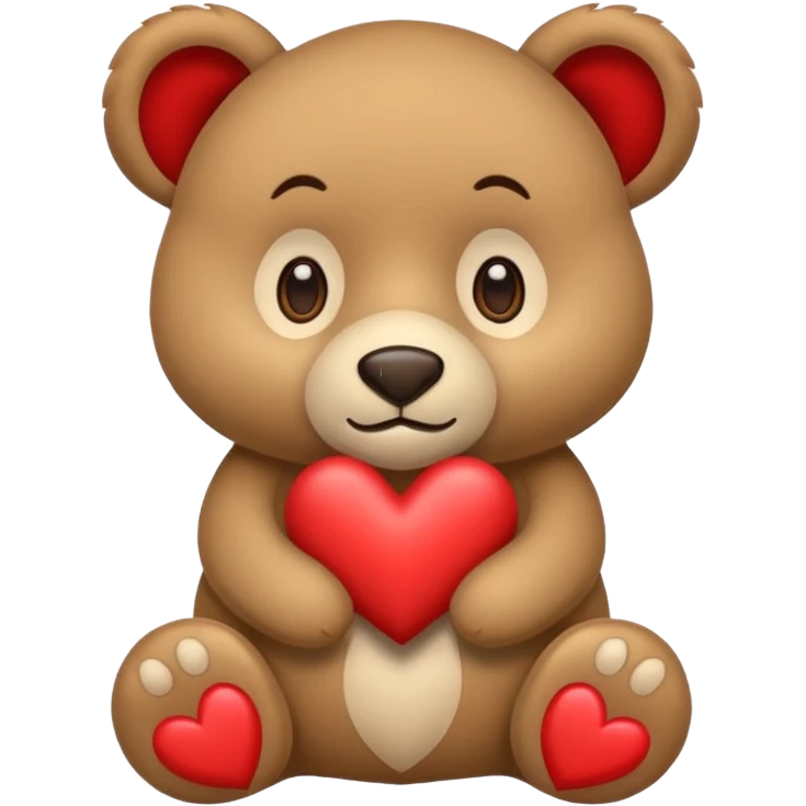 Oso con ojos de corazón  emoji