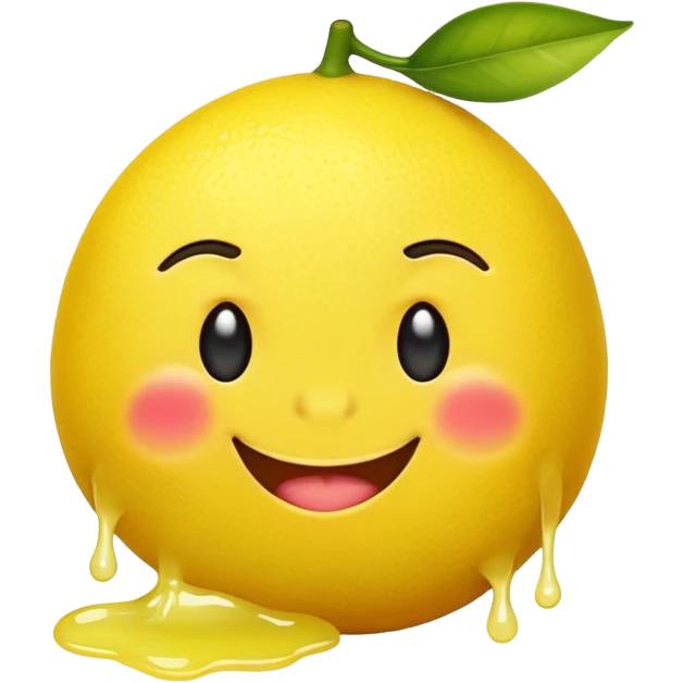 Puke emoji inside of lemon  emoji