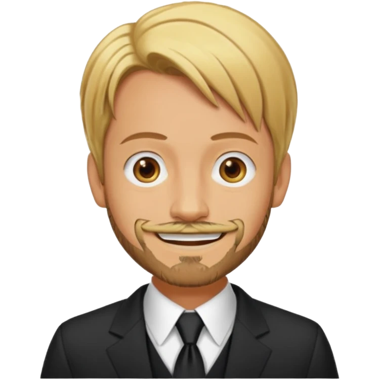 Sanji with goatee beard emoji