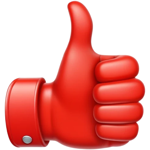 red thumbs up emoji