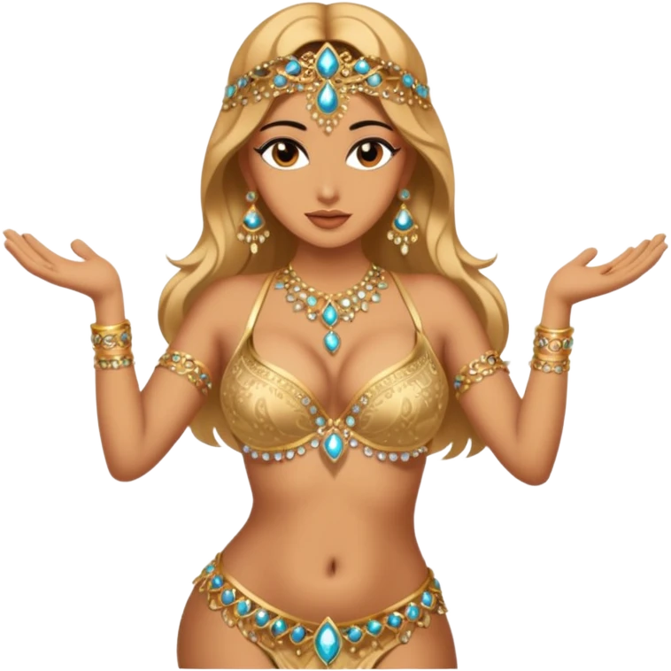 naked bellydancer with giant boobs emoji