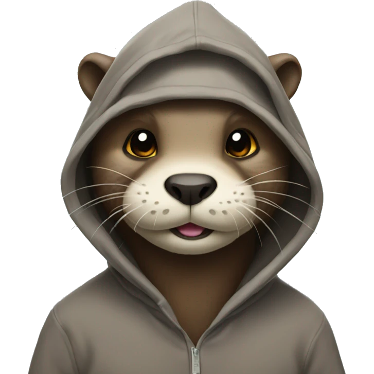 otter wearing hoodie emoji