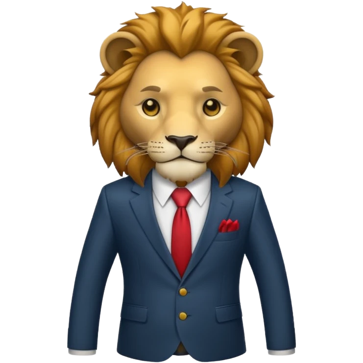 lion in suit  emoji