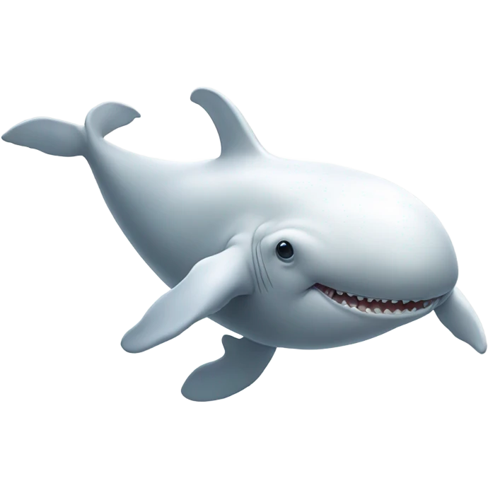 white whale , underside emoji