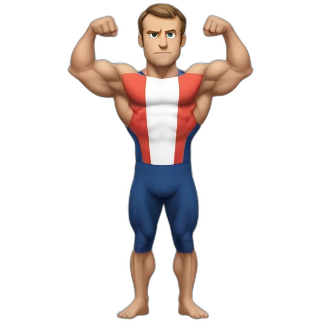 macron-flexing-muscles emoji