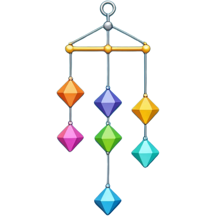 Hanging mobile  emoji