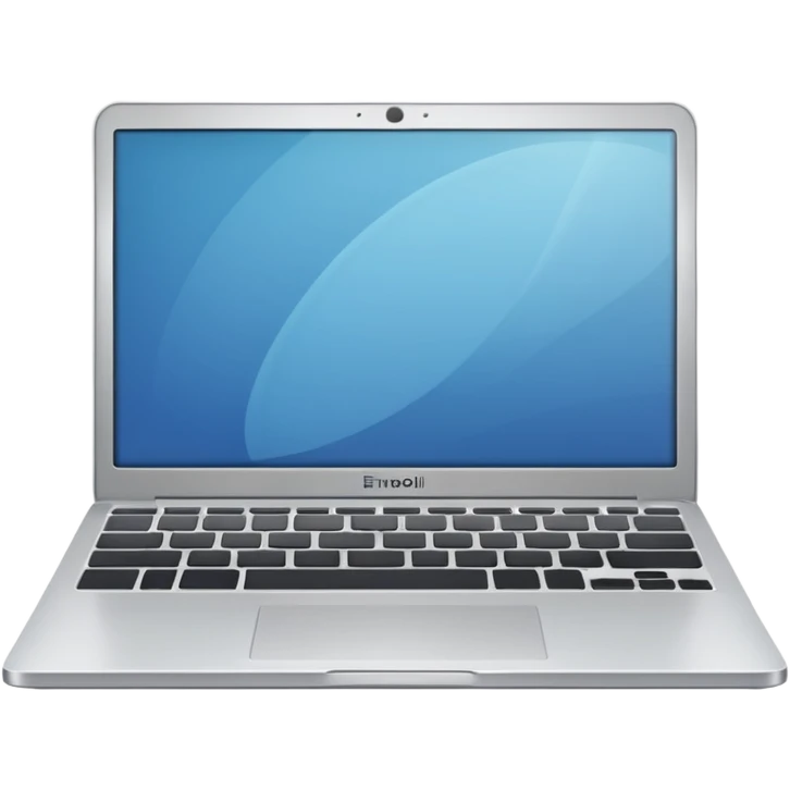 simple laptop no visible keys emoji