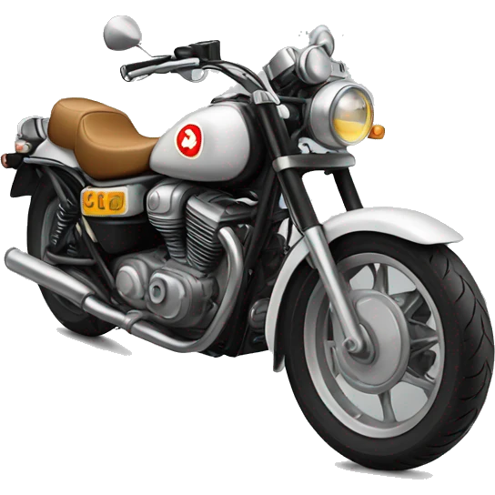 Motorcycle classic emoji