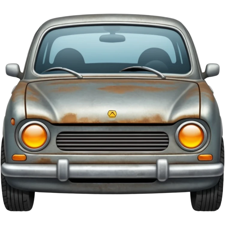 a tagging device on the bottom of a car emoji