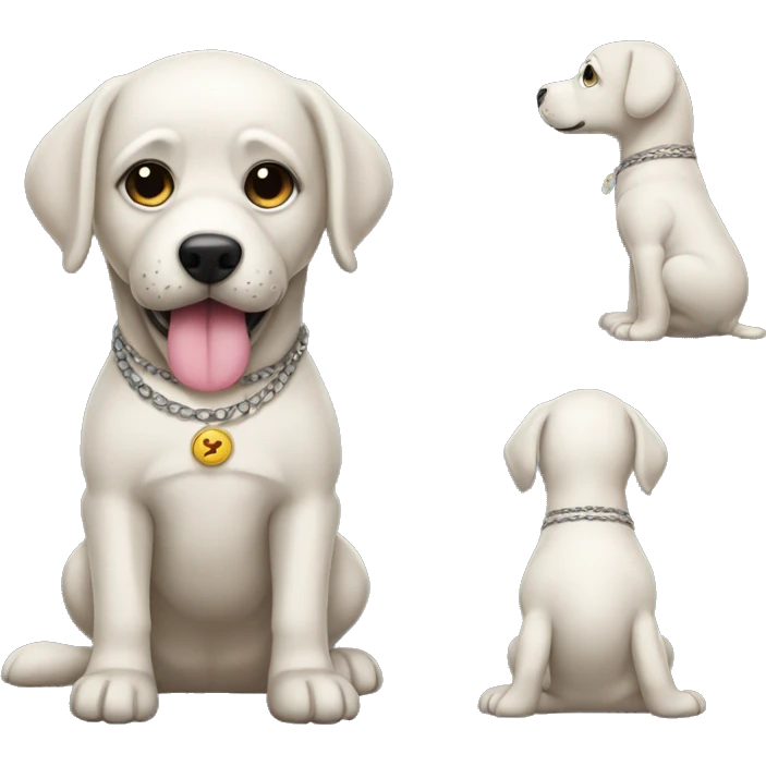 Perro vestido de Humano emoji