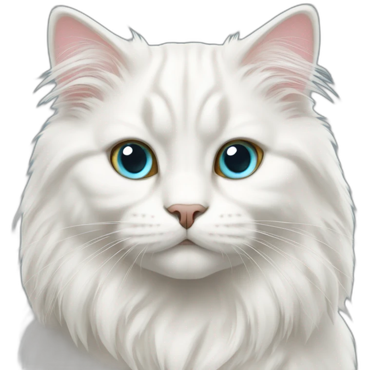 white Siberian cat emoji