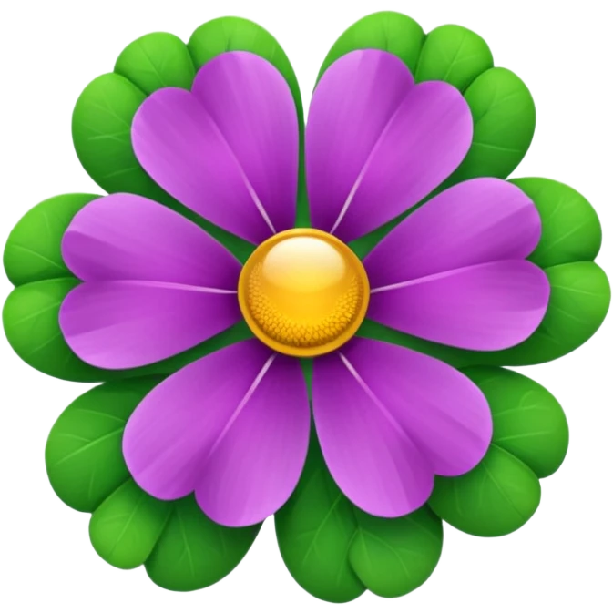 real cosmos star, but with clover, to make star look like lucky star emoji