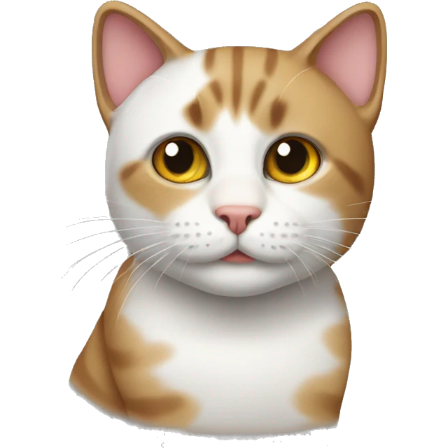 Cat wearing a Noé emoji