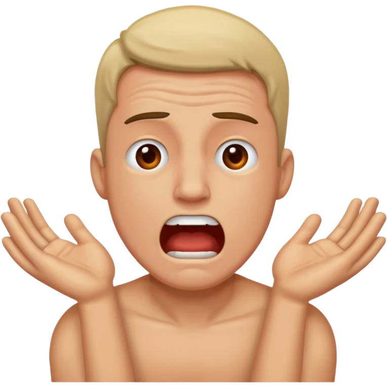 Man moaning in pain emoji