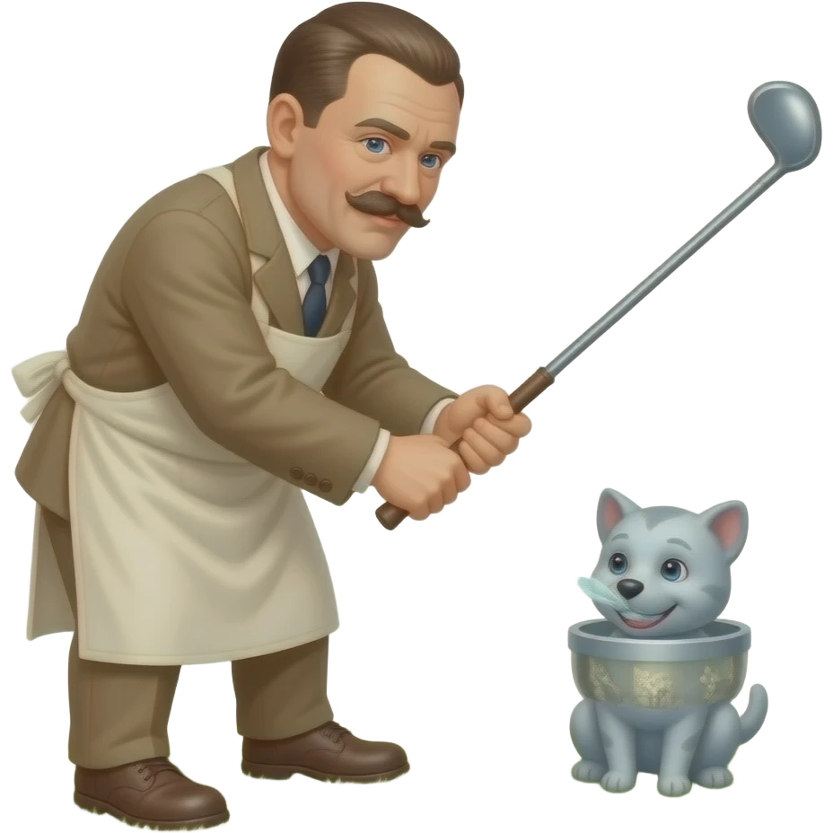 Adolf cranking his hoy emoji