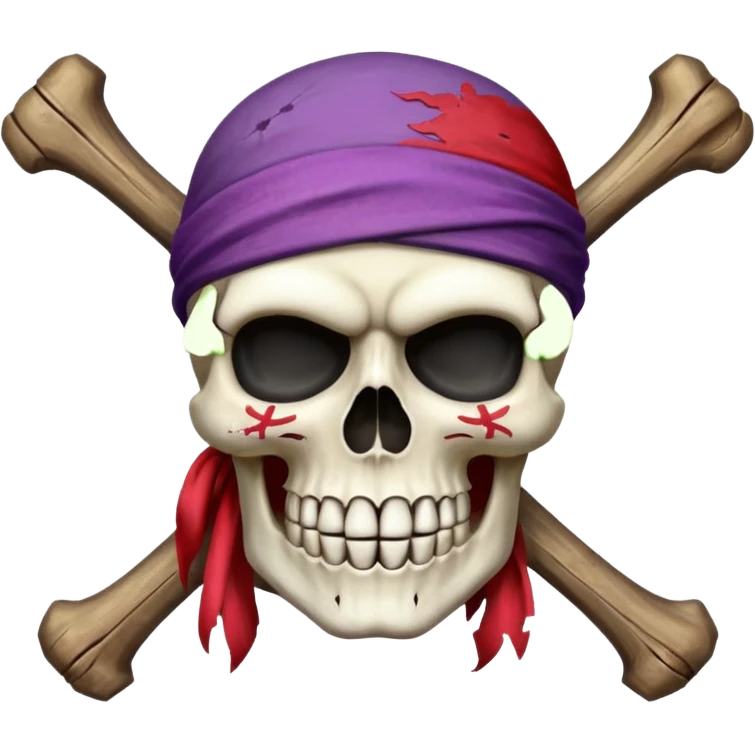 Whitebeard pirates jolly roger emoji