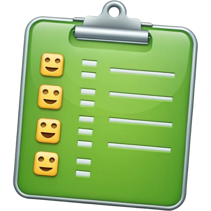 emoji of a checklist emoji