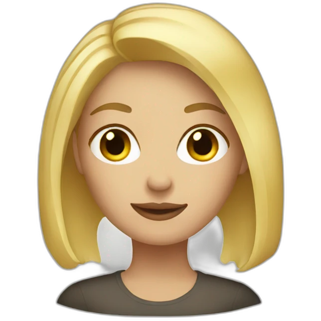 blonde woman emoji