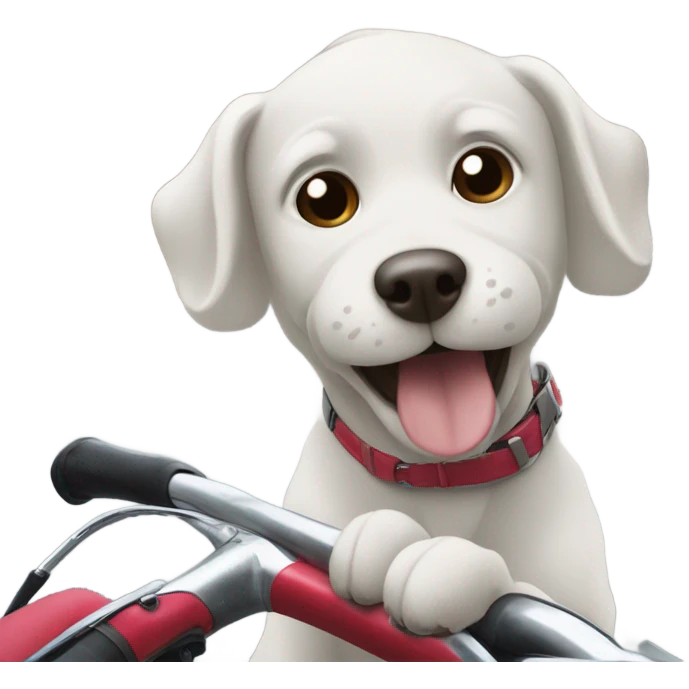 dog on a bike  emoji