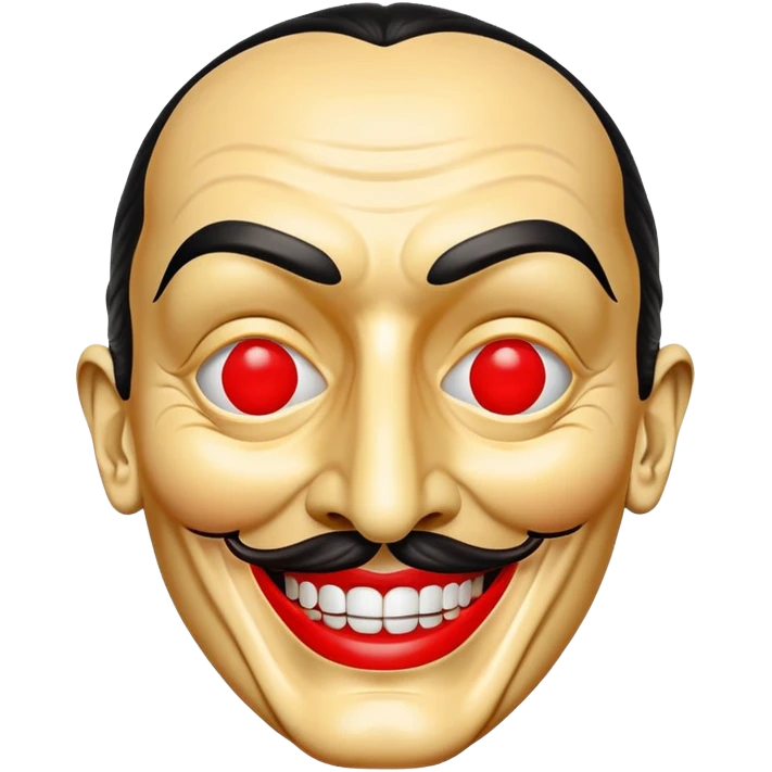 Dali mask from Money Heist emoji