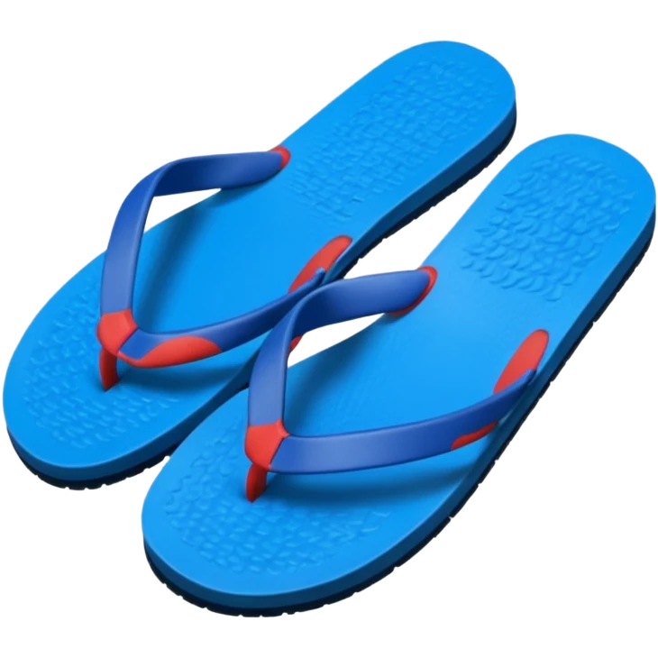 A pair of cool beach slippers emoji