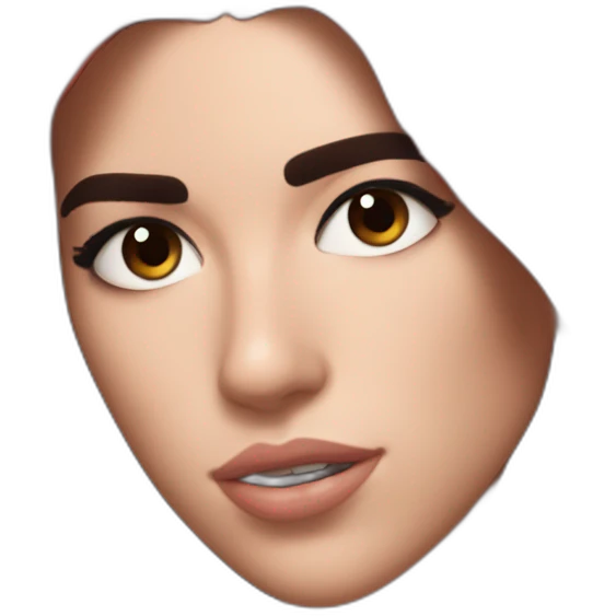 Dua Lipa with red hair emoji