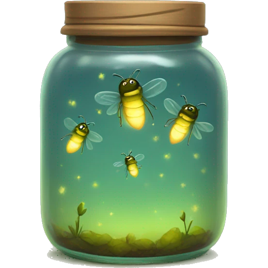 Fireflies in a jar emoji