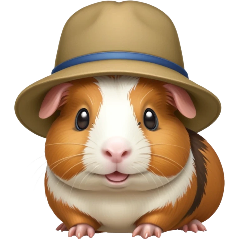 guinea pig wearing a hat emoji