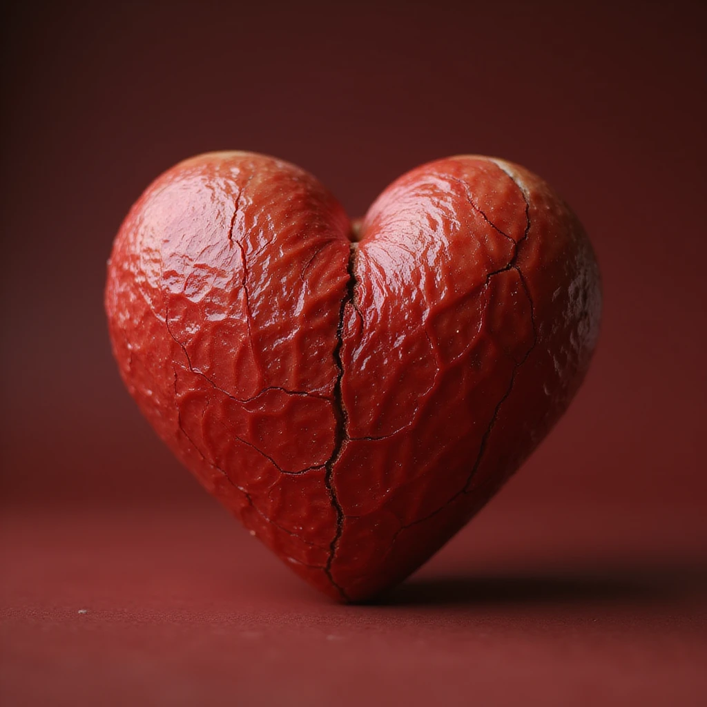 red heart, photorealistic style emoji