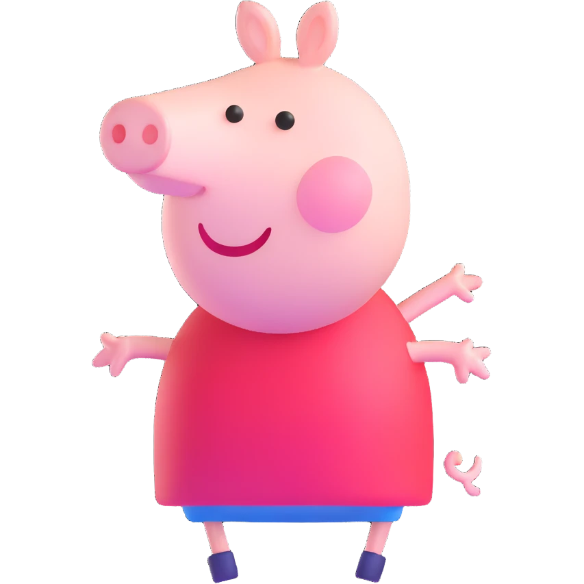 Peppa Pig cartoon character emoji