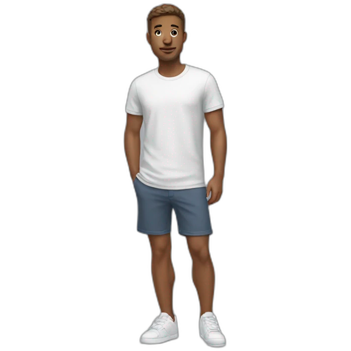 T-shirt and shorts emoji