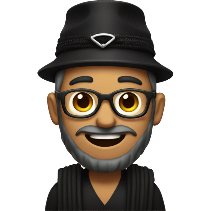 Dad wearing tefillin emoji