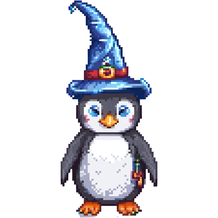 penguin wizard emoji