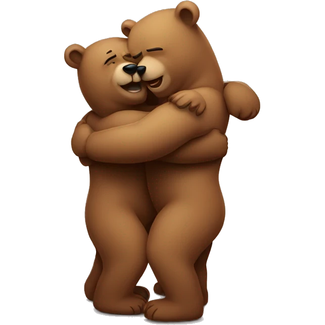 2 bears hugs  emoji