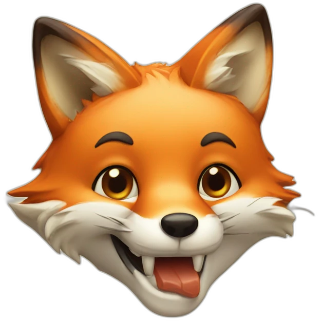 Fox eating Cheese emoji