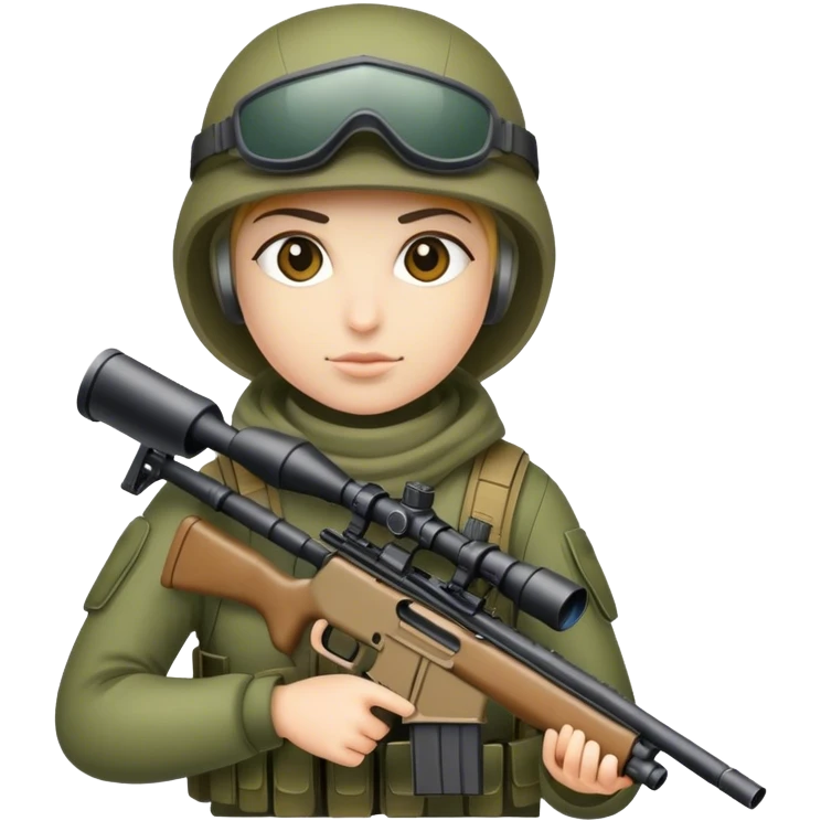 the white death sniper  emoji